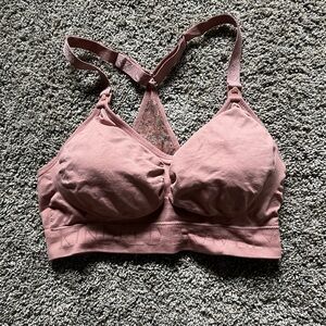 Kindred Bravely Mauve Lace Breastfeeding Bra